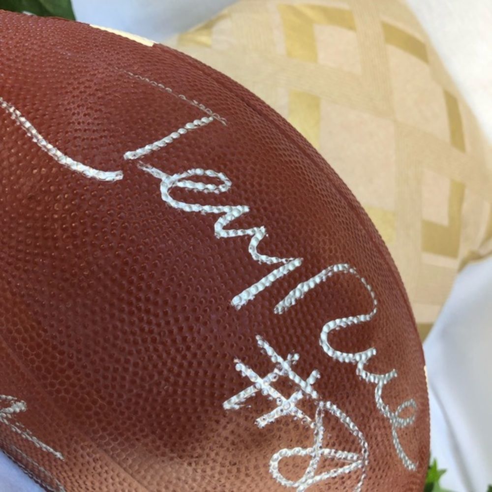 ❤️Ricky Watters + Jerry Rice Autographed Football - Picture 9 of 10